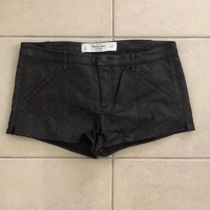 Abercrombie & Fitch Faux leather shorts